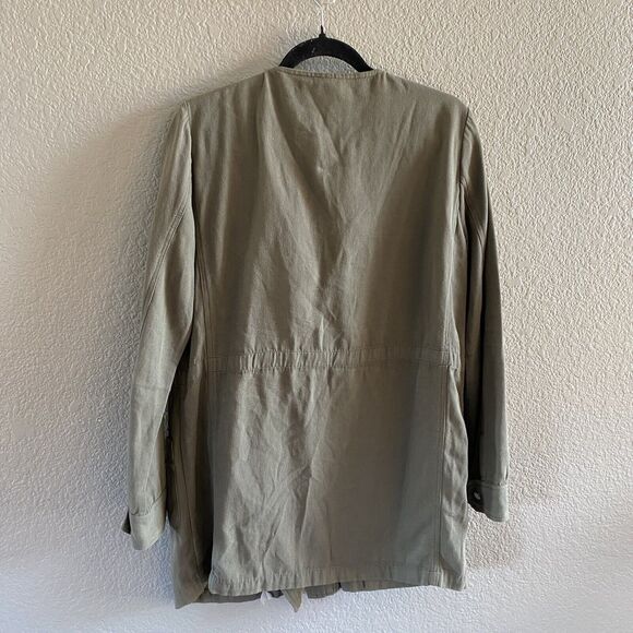 Velvet By Graham Spencer Jacket Womens  Small Green Moto Utility Military Army - Picture 2 of 8